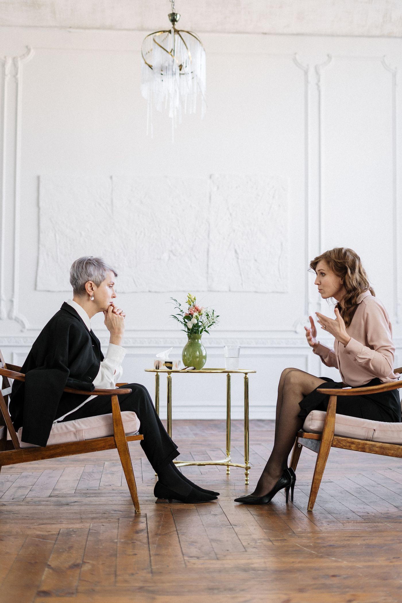 Medicare-age consumer in a coverage consultation